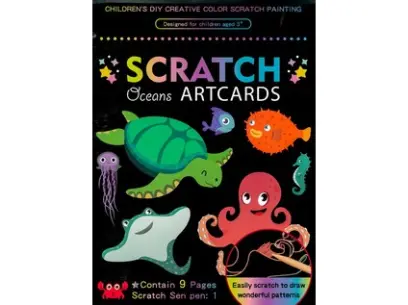 Obrázek škrabací Mark 9 ks 04 moře