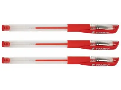 Pero gelové Fandy červené