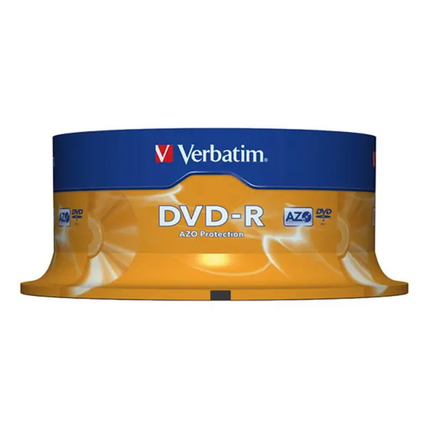 DVD-R Verbatim 4,7GB 16x cake box 25 ks
