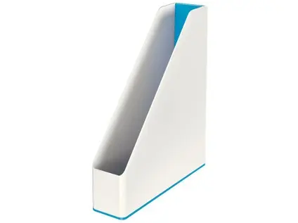 Stojan na časopisy Leitz Wow dvoubarevný modrý