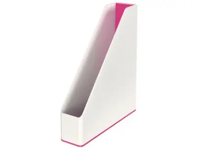 Stojan na časopisy Leitz Wow dvoubarevný růžový