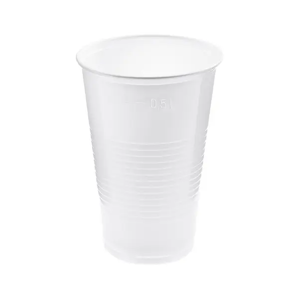 Kelímky plastové bílé 0,5l 50ks
