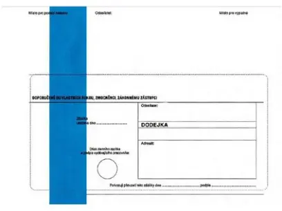 Dodejka B6 modrá SC 1000 ks