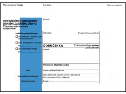 Dodejka B6 modrá s poučením 1000 ks potisk