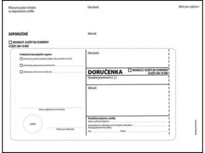 Dodejka C5 bílá s poučením 1000 ks potisk