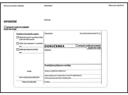 Dodejka B6 bílá s poučením 1000 ks potisk