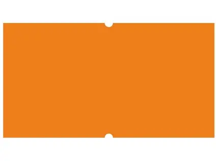 Etikety cenové 22x12 mm oranžové COLA 1250 etiket