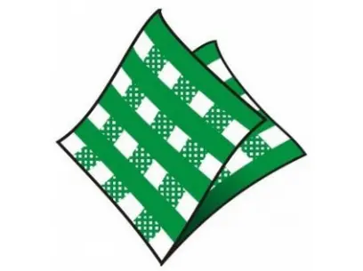 Ubrousky 33x33 cm Karo zelené 100 ks