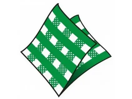 Ubrousky 33x33 cm Karo zelené 100 ks