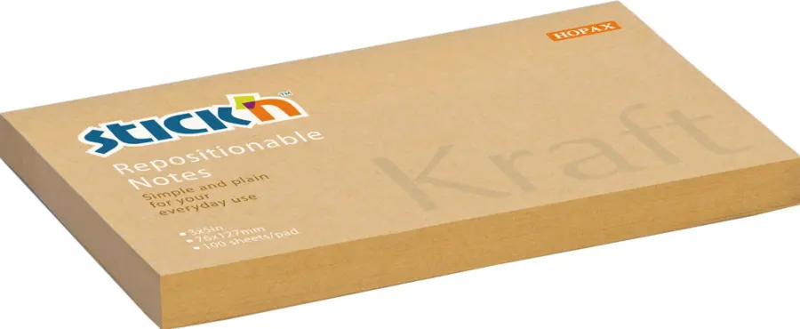Samolepicí bloček Kraft 127x76mm 100ks
