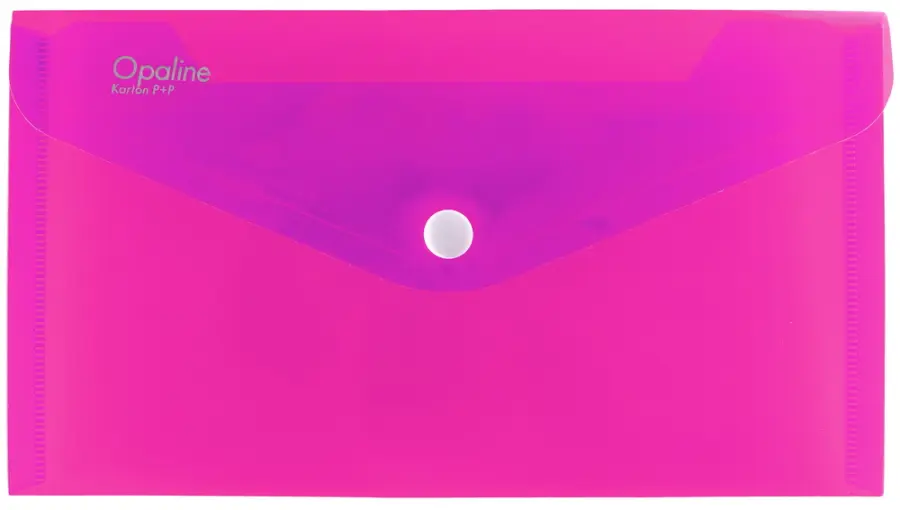 Obálka plastová s drukem DL červená