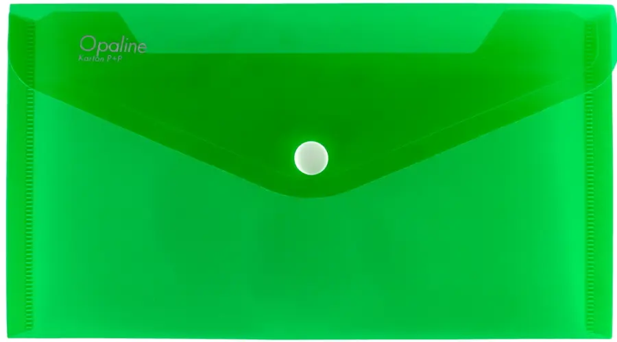 Obálka plastová s drukem DL zelená