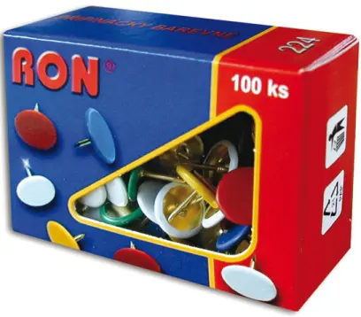 Připínáčky barevné RON