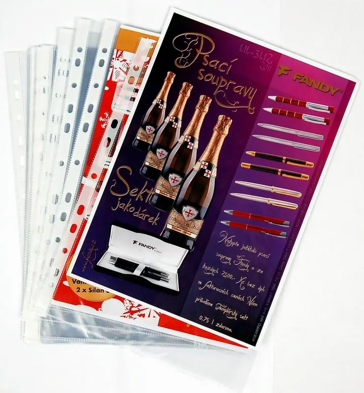 Euroobaly A4 U PP hladké čiré 80 mic 100ks