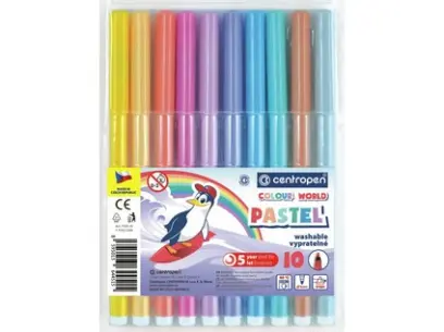 Popisovač 7550/12 sada Pastel Ergo vypratelný inkoust