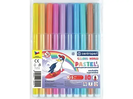 Popisovač 7550/12 sada Pastel Ergo vypratelný inkoust