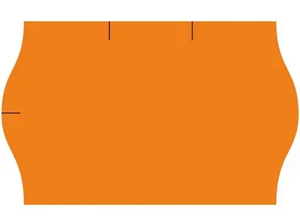 Etikety cenové 25x16 mm oranžové CONTACT 1100 etiket