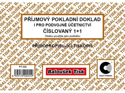 PPD A6 SP pro podvojné účetníctví číslovaný 1+1