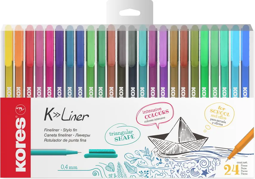 Popisovač K-LINER sada 24ks