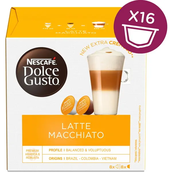 Nescafé Dolce Gusto kapsle Latte Macchiatto bez cukru 8ks