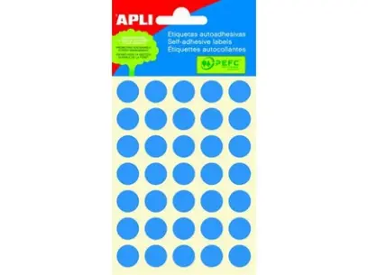 Etikety samolepicí průměr 13 modrá 175 ks