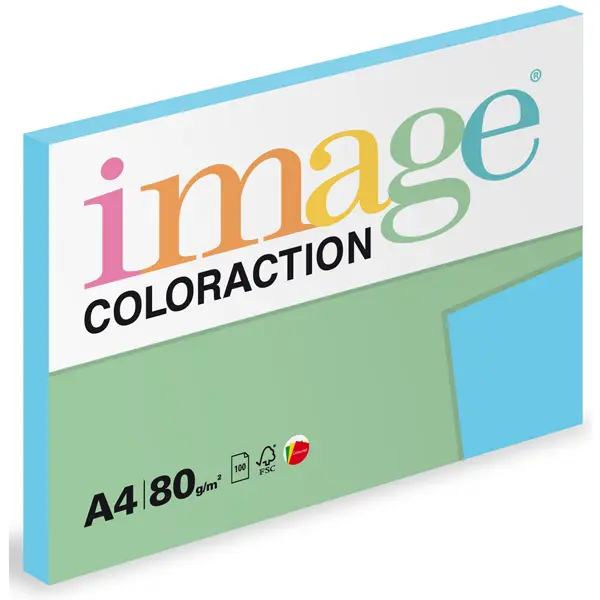 Barevný papír Image Coloraction A4 80g intenzivní sytá modrá 100 ks