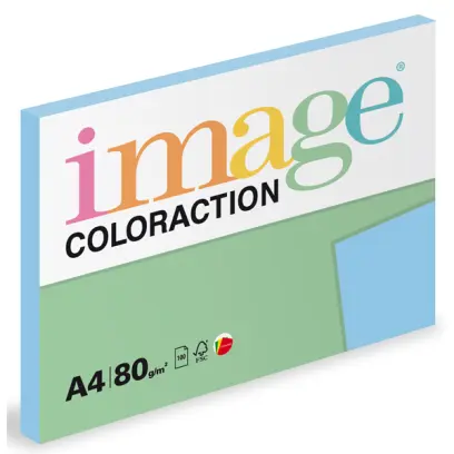 Barevný papír Image Coloraction A4 80g pastelová ledově modrá 100 ks