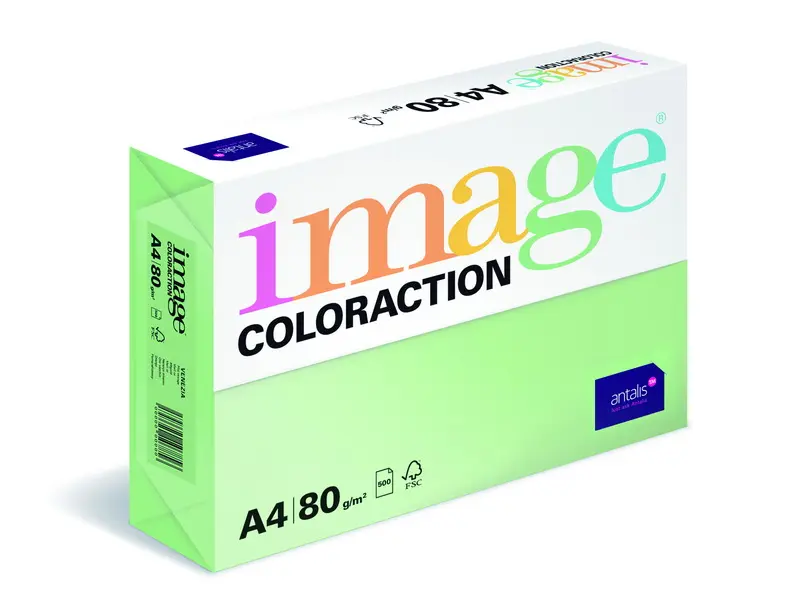 Barevný papír Image Coloraction A4 80g pastelově světle zelená 500 ks