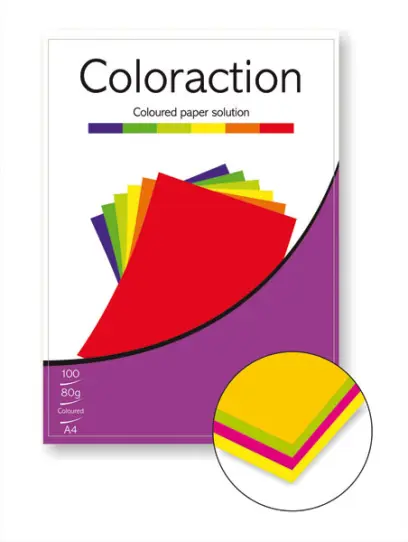 Barevný papír Image Coloraction mix A4 5 odstínů reflexní