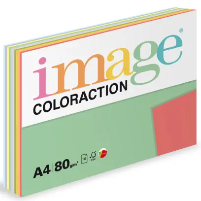 Barevný papír Image Coloraction mix A4 10 odstínů intenzivní