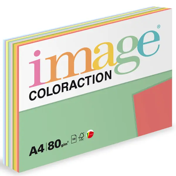 Barevný papír Image Coloraction mix A4 10 odstínů intenzivní