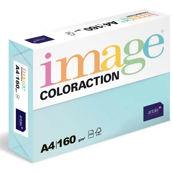 Barevný papír Image Coloraction A4 160g intenzivní sytá modrá 250 ks