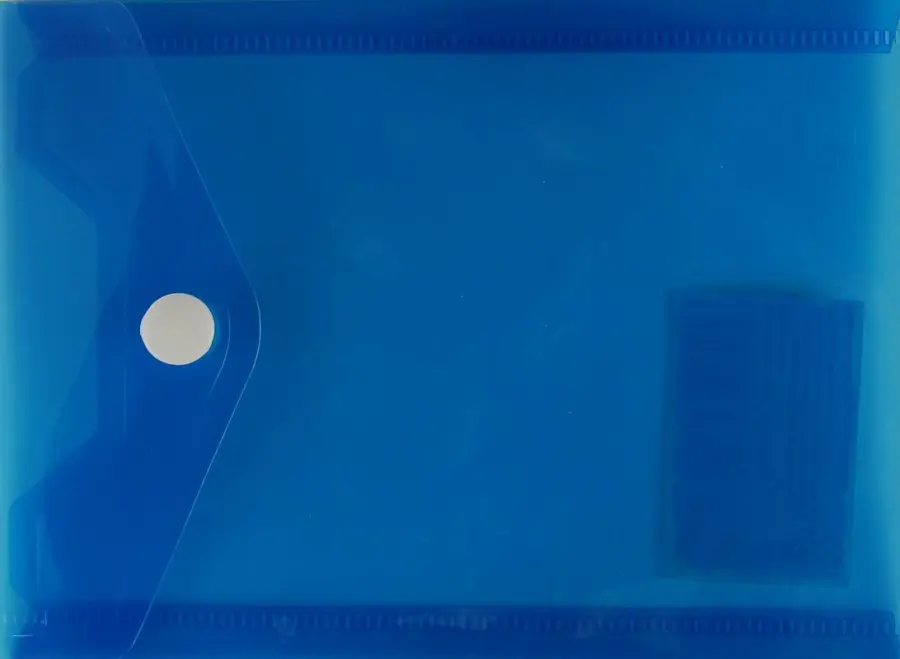 Obálka plastová s drukem A6 modrá