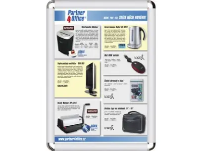 Kliprám s oblými rohy A4