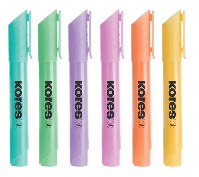 Sada zvýrazňovačů HIGH LINER Pastel 0,5-5mm