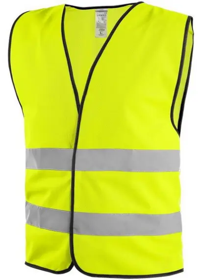 Reflexní výstražná vesta žlutá XL