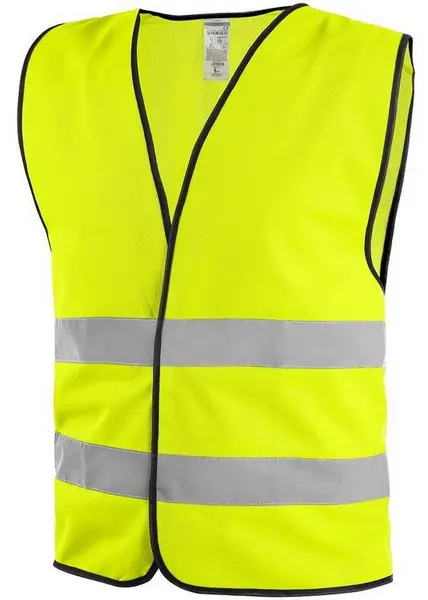 Reflexní výstražná vesta žlutá XL