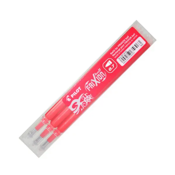 Náplň pro Frixion Ball 0,7mm červená 3ks