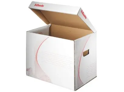 Archivační kontejner s víkem  bílý