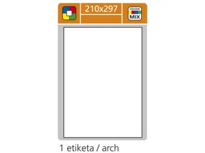 Etikety samolepicí 210 x 297 mm 100 archů Office 119062