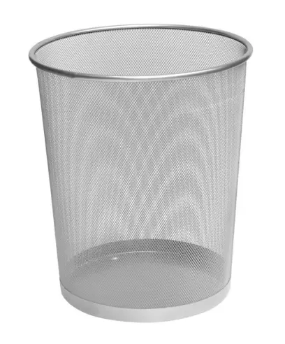Koš odpadkový drátěný stříbrný