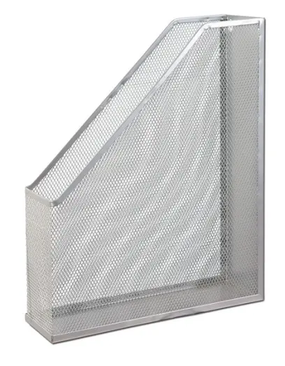 Pořadač na časopisy stříbrný