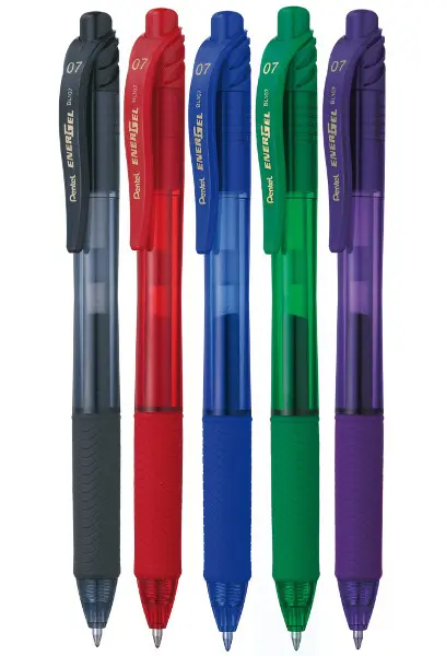 Gelové pero EnerGel X zelené 0,7mm