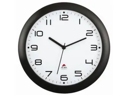 Hodiny nástěnné Hornew černé