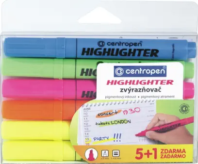 Zvýrazňovač 8552 sada 6ks