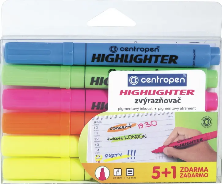 Zvýrazňovač 8552 sada 6ks
