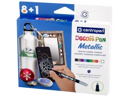 Značkovač 2737/8+1 Decorpen metallic