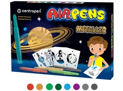 Fixy foukací 1590/8 Air pens metallic