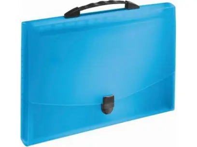 Aktovka s držadlem a přihrádkami Vivida modrá