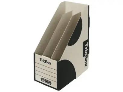Box na časopisy Triobox černý